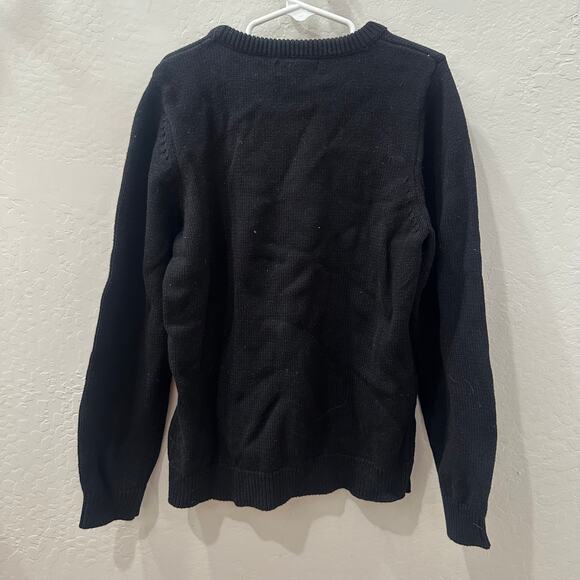 Little Stocking Co Girlhood Best Day Ever Black Knit Sweater - Picture 5 of 7